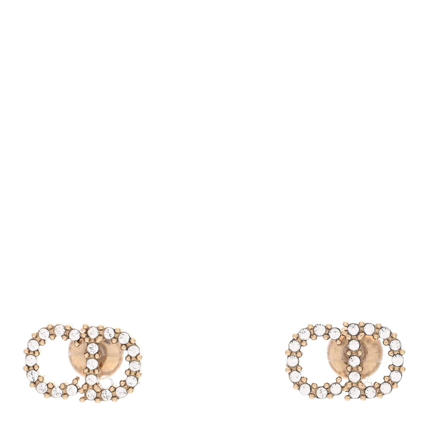 Crystal Clair D Lune Earrings Gold