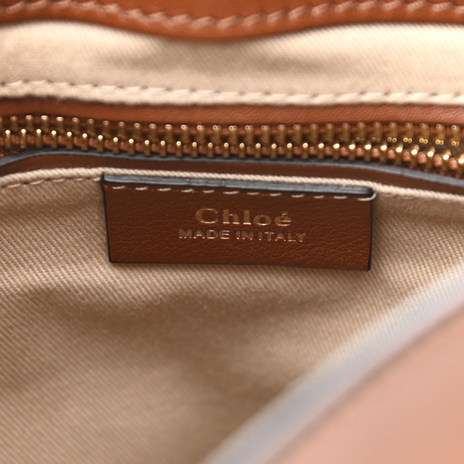 Chloe Suede Calfskin Small Faye Backpack Tan 6 of 14