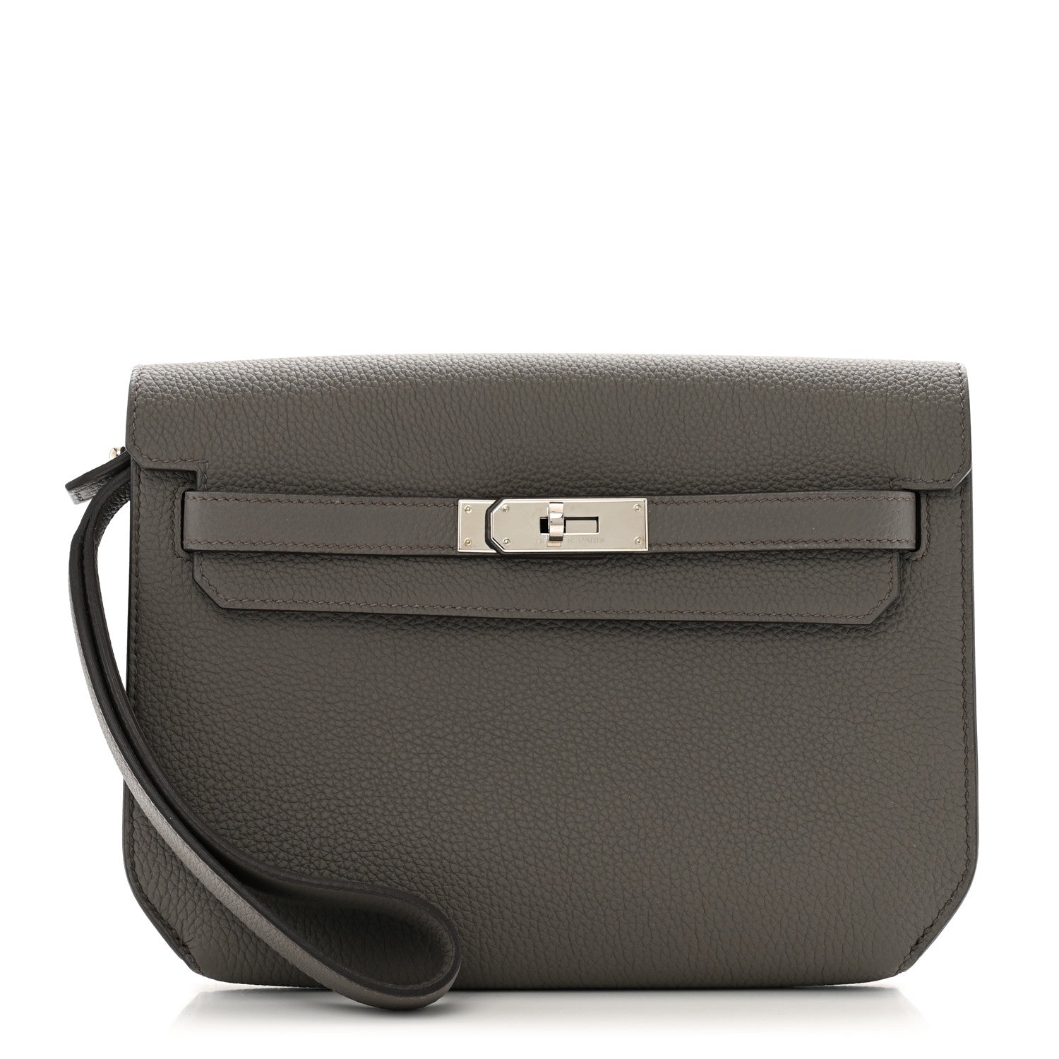 Hermes Togo Kelly Depeches 25 Pouch Etain 1 of 9