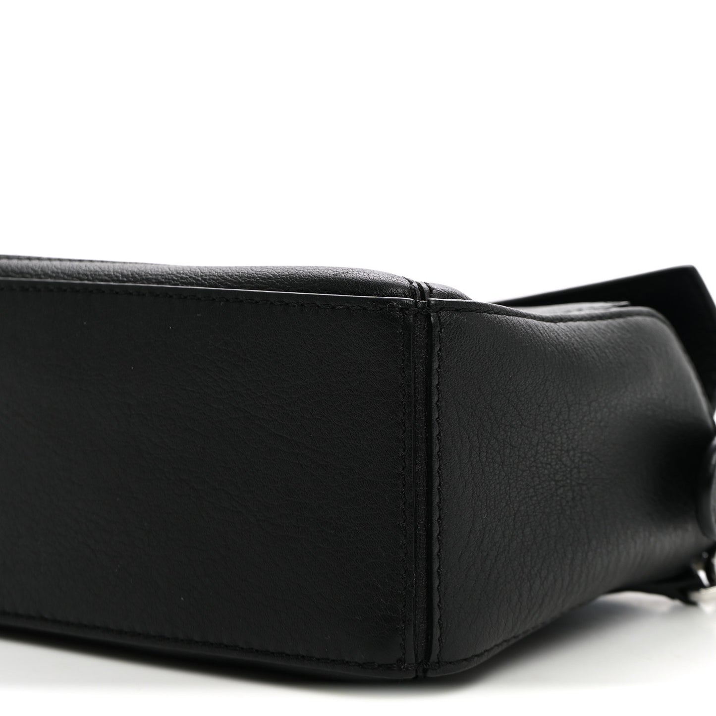 Calfskin Mini Puzzle Edge Bag Black