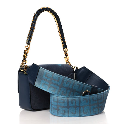 Givenchy x Chito Graffiti Effect Canvas Leather Small 4G Shoulder Bag Steel Blue 3 of 8