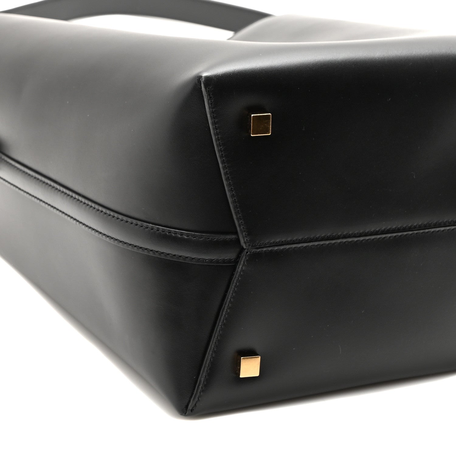 Saint Laurent Smooth Shiny Calfskin Monogram Le 37 Bucket Bag Black 9 of 10
