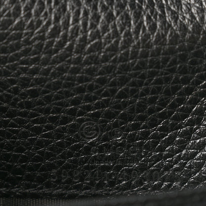 Gucci Pebbled Calfskin Soho Wallet On Chain Black 6 of 9