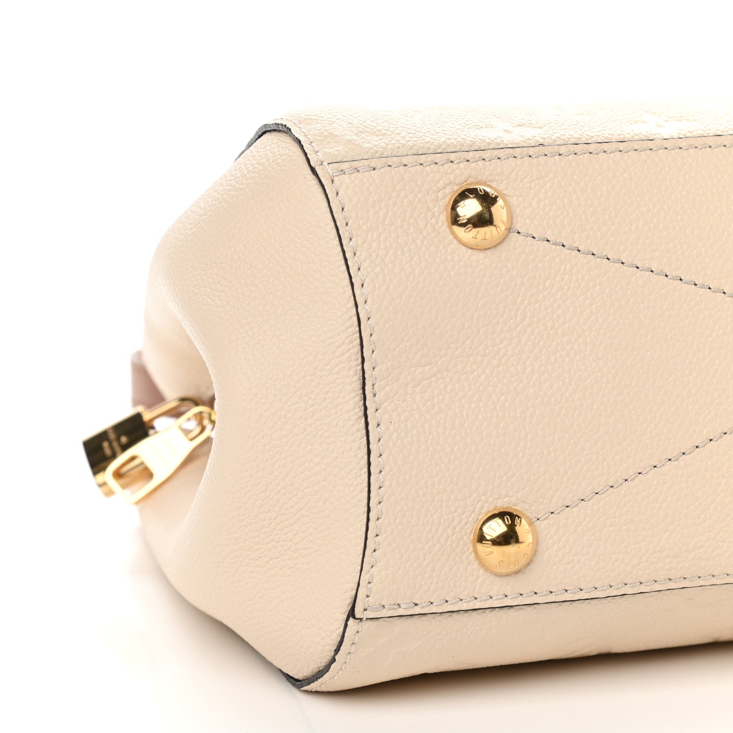 Louis Vuitton Empreinte Braided Montaigne MM Creme Beige Caramel 8 of 9