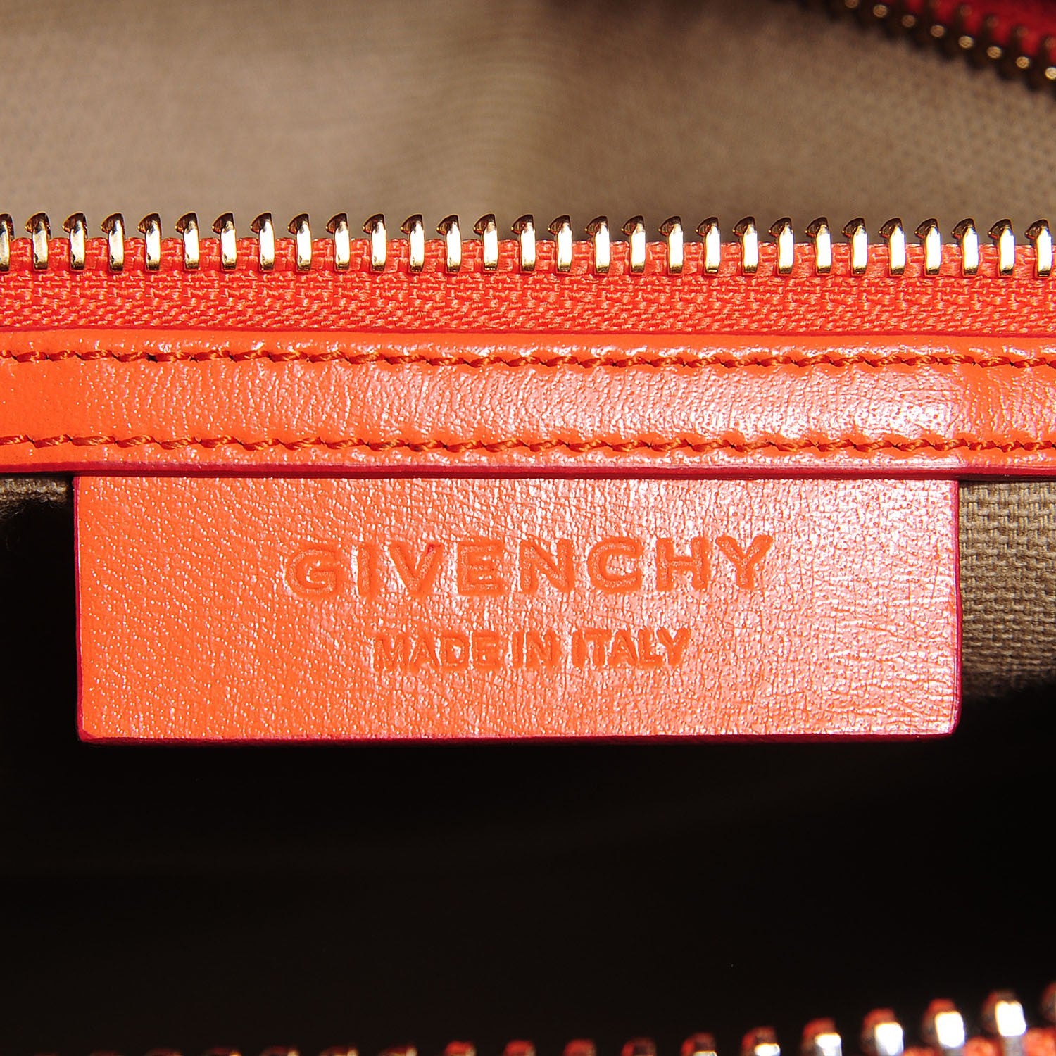 Givenchy Shiny Lord Calfskin Small Antigona Orange 6 of 7
