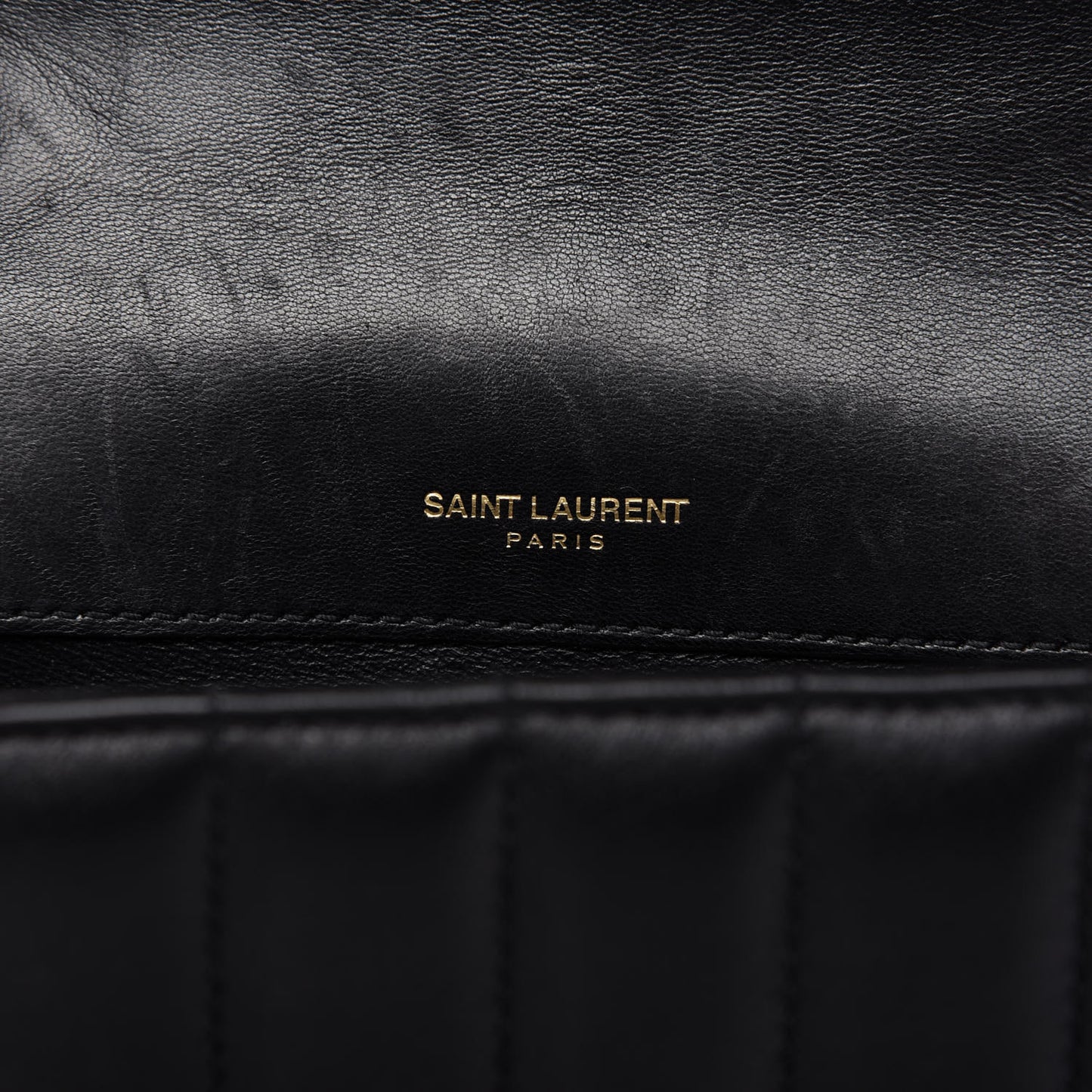 Lambskin Matelasse Monogram Medium Vicky Chain Bag Black