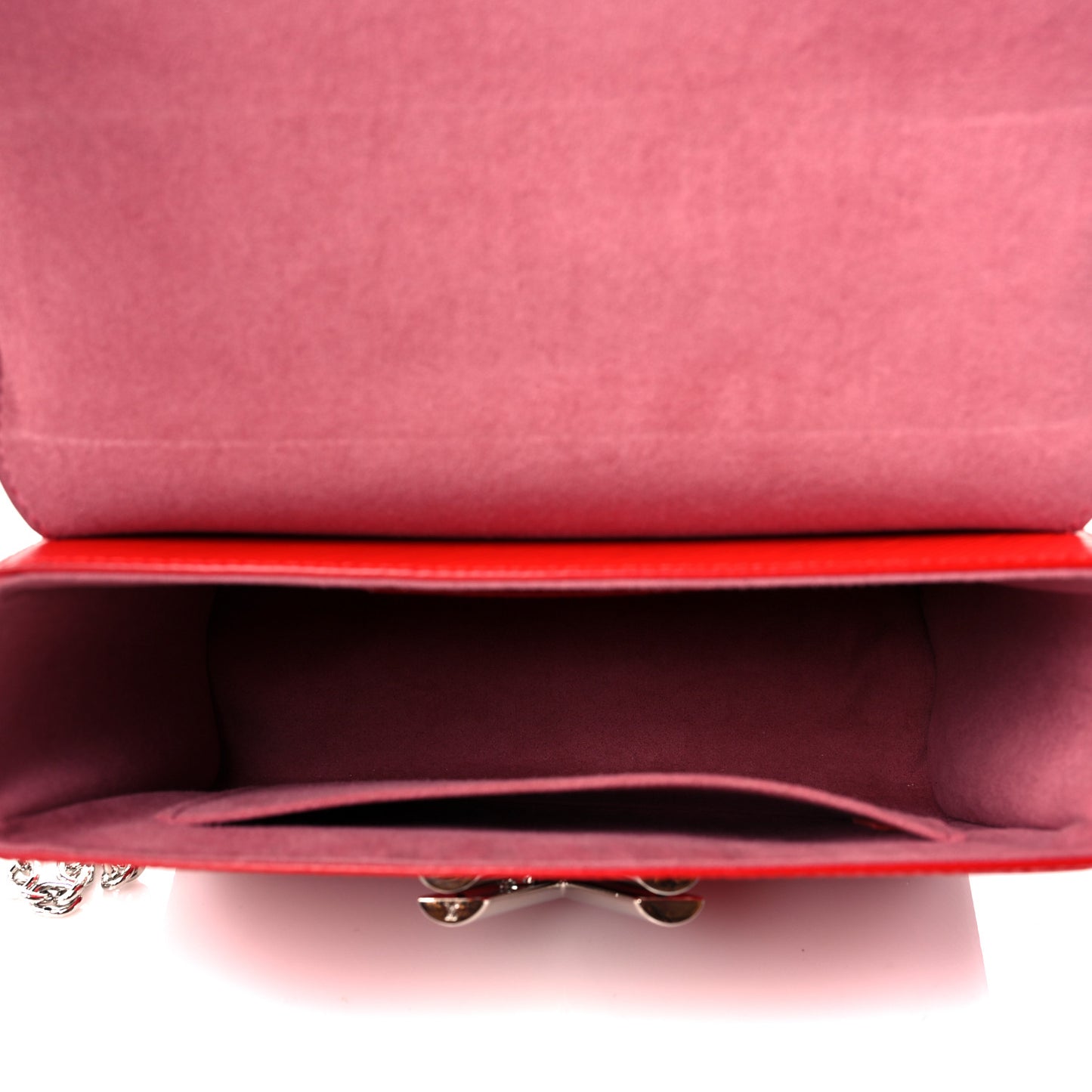 Epi Twist Top Handle Shoulder Bag MM Coquelicot