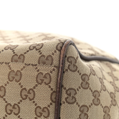 Gucci GG Monogram Web Medium Collapsible Carry On Duffle Beige Brown 12 of 12