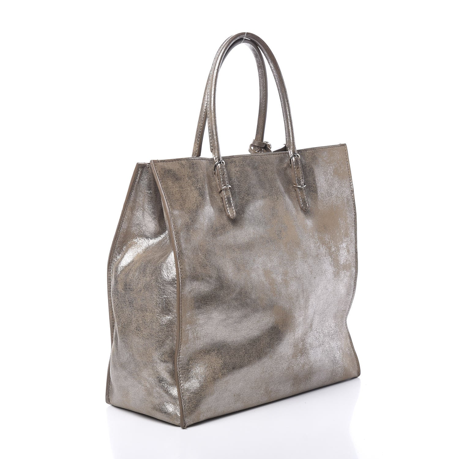 Balenciaga Metallic Calfskin Papier A5 Tote Gold 2 of 9