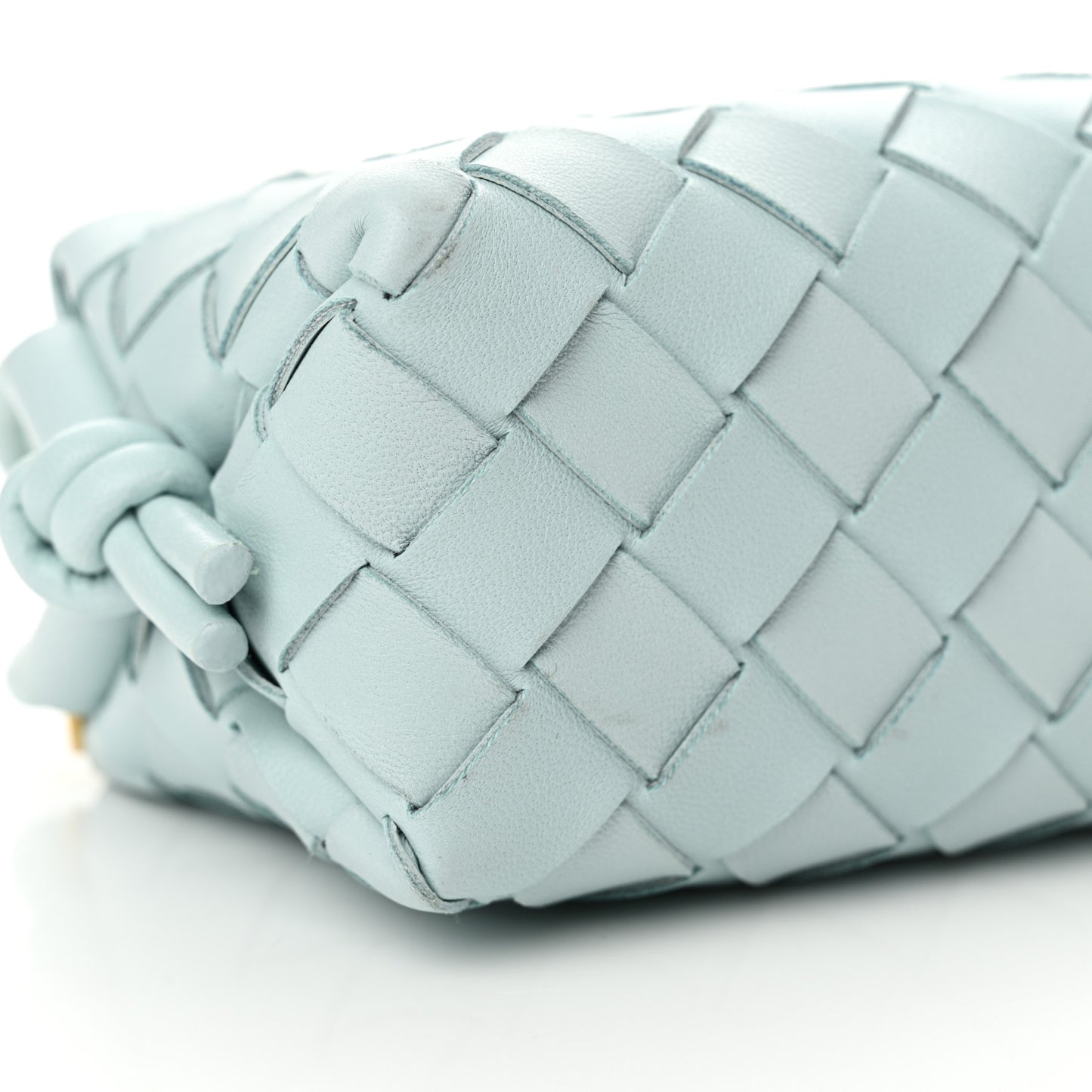 Nappa Intrecciato Candy Loop Camera Bag Light Blue