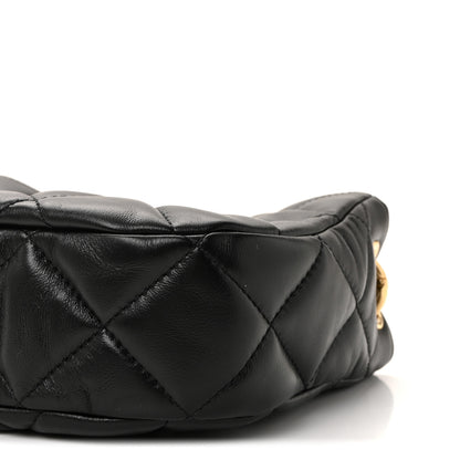Chanel Lambskin Quilted Small Chain Hobo Black 10 of 11