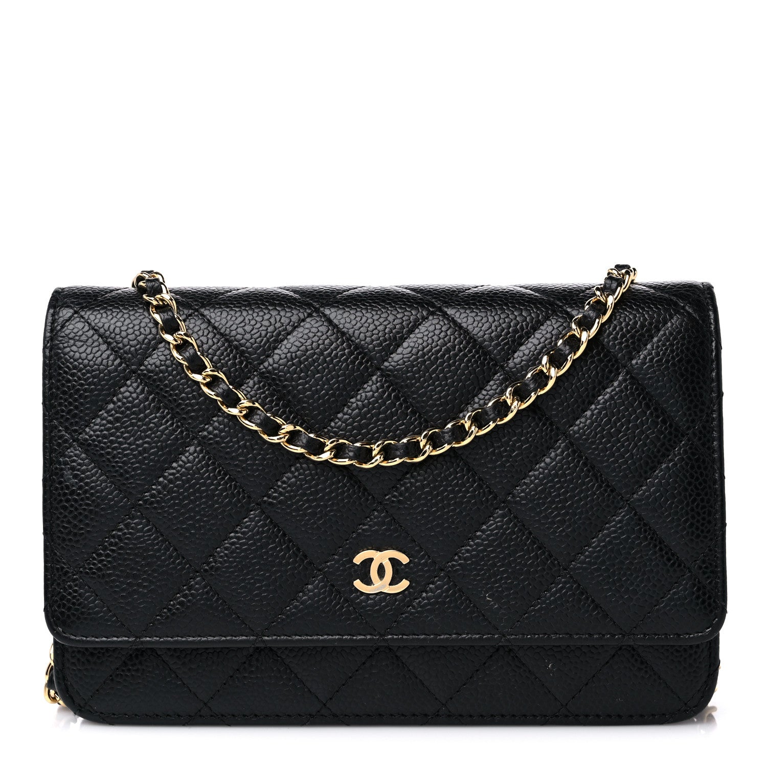 Chanel Caviar Quilted Wallet On Chain WOC Black 1 of 17