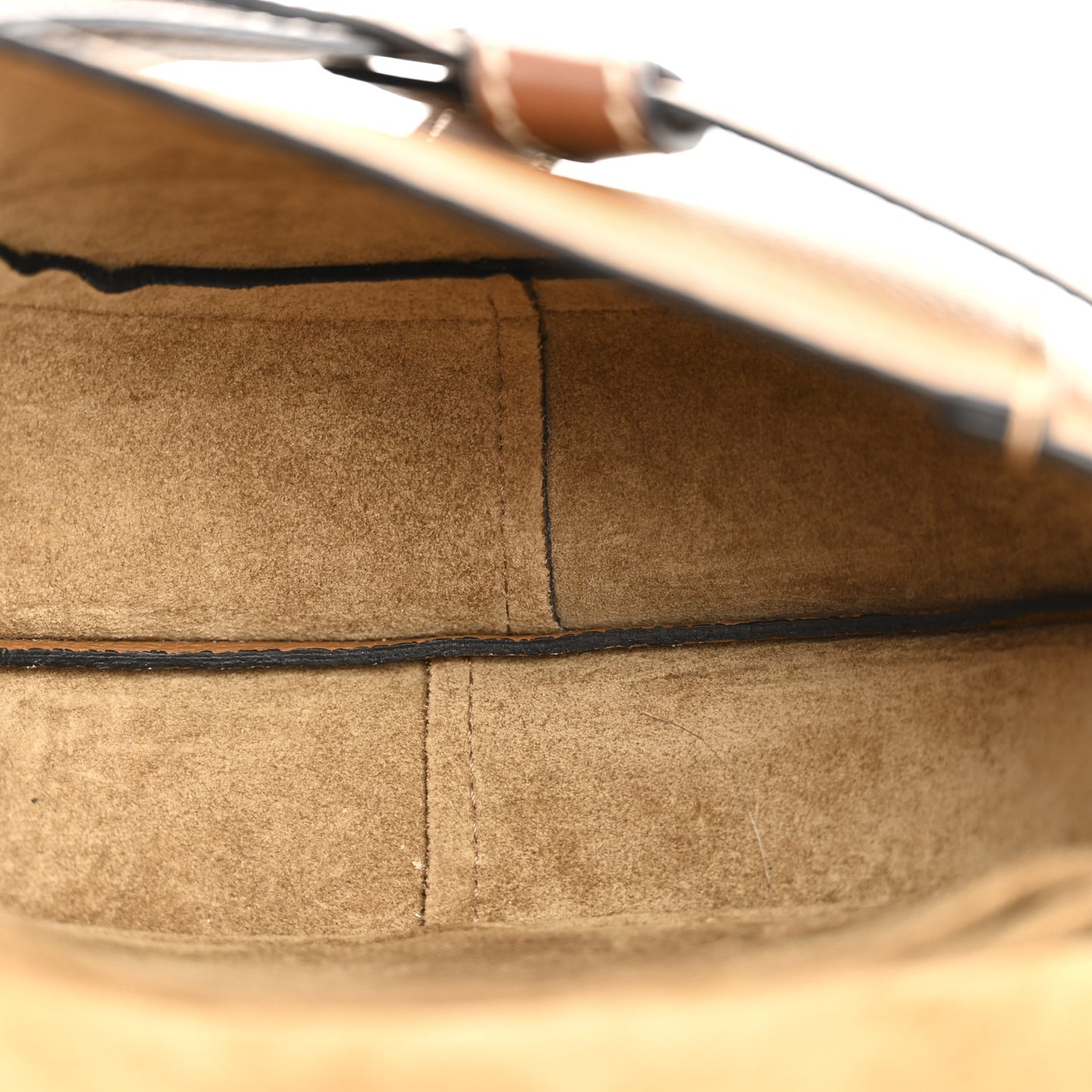 Grained Calfskin Mini Gate Crossbody Bag Caramel Pecan
