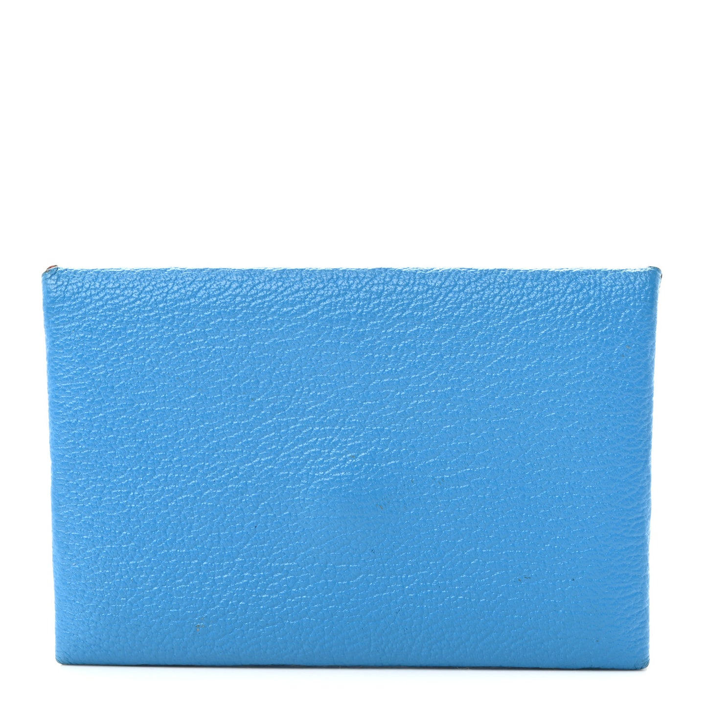 Chevre Mysore Verso Calvi Card Case Bleu Frida Cuivre