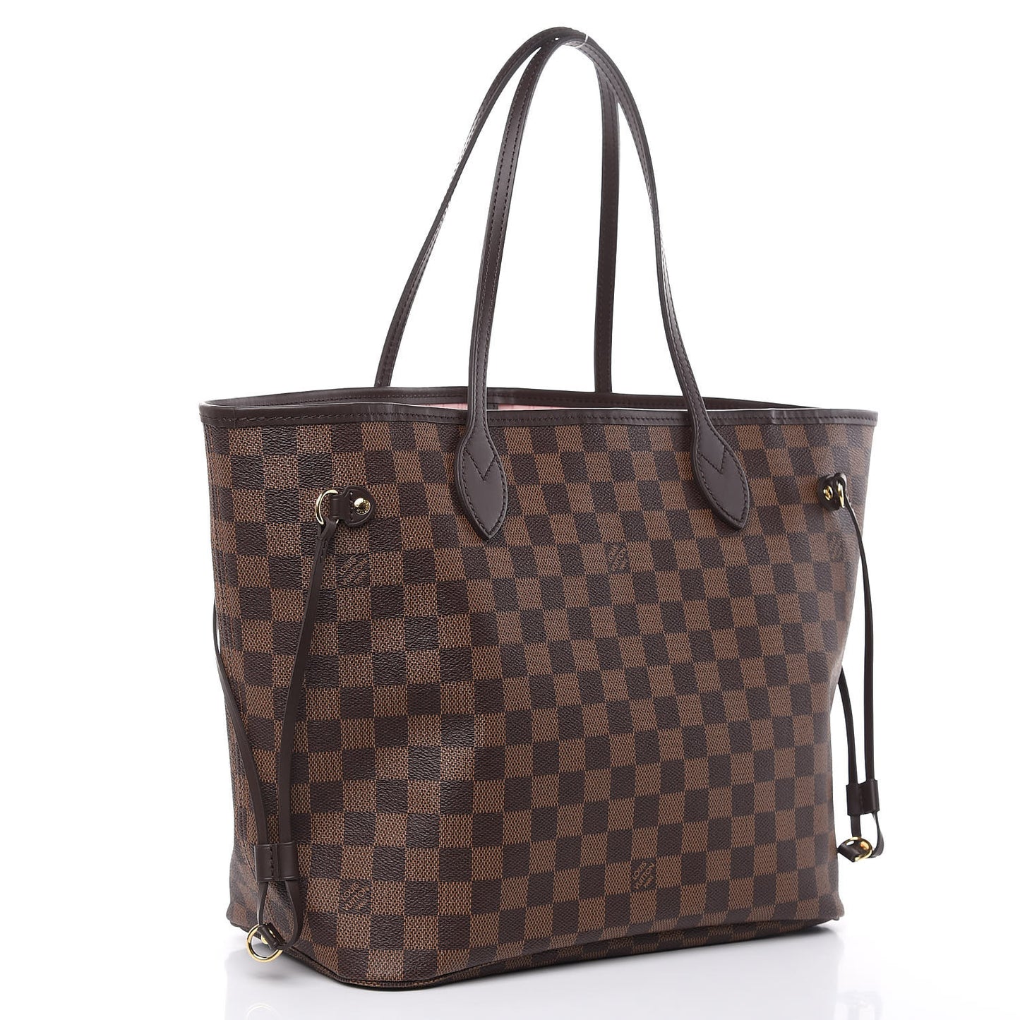 Damier Ebene Neo Neverfull MM Rose Ballerine