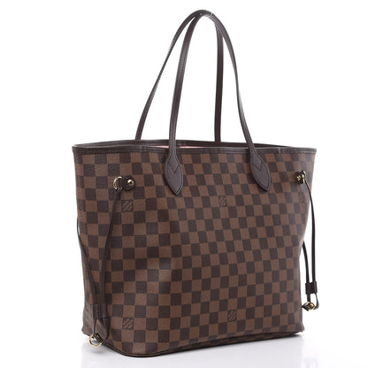 Louis Vuitton Damier Ebene Neo Neverfull MM Rose Ballerine 3 of 10