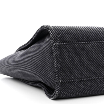 Chanel Mixed Fibers Calfskin Small Deauville Tote Black 9 of 11