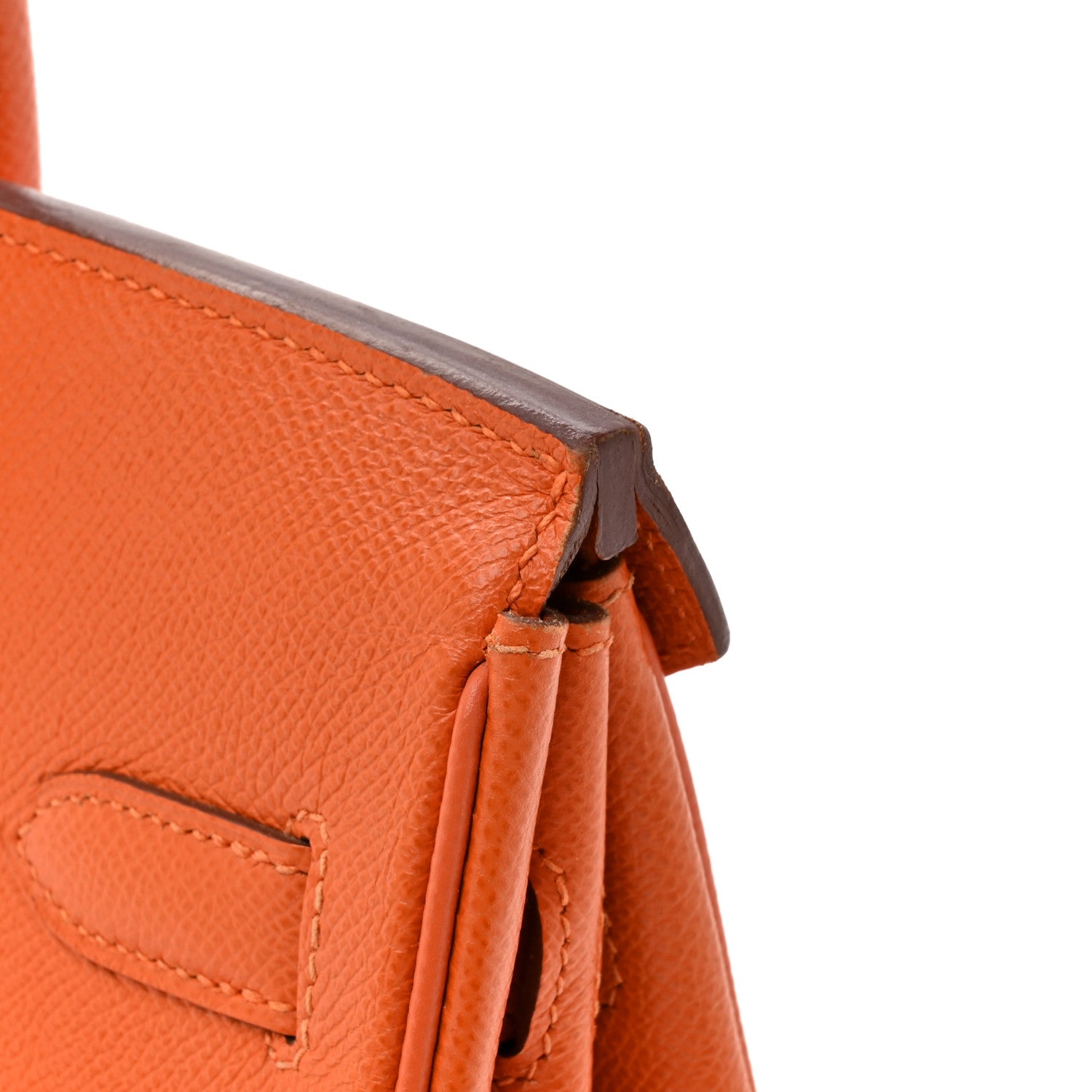 Hermes Epsom Birkin 30 Orange 12 of 19