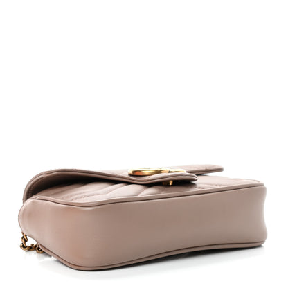 Gucci Calfskin Matelasse Super Mini GG Marmont Shoulder Bag Porcelain Rose 5 of 22