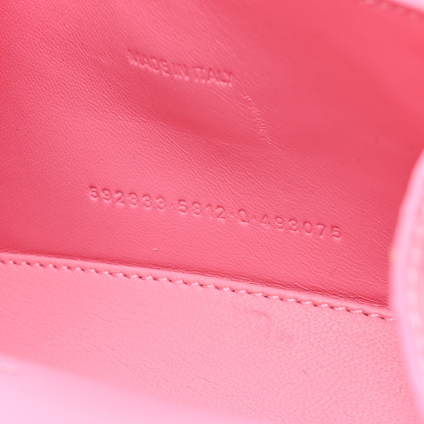 Shiny Calfskin Crocodile Embossed Hourglass Top Handle Bag XS Sweet Pink