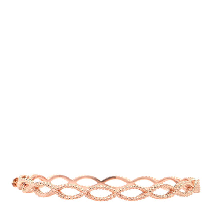 Roberto Coin 18K Rose Gold Barocco Braided Bangle Bracelet 1 of 5