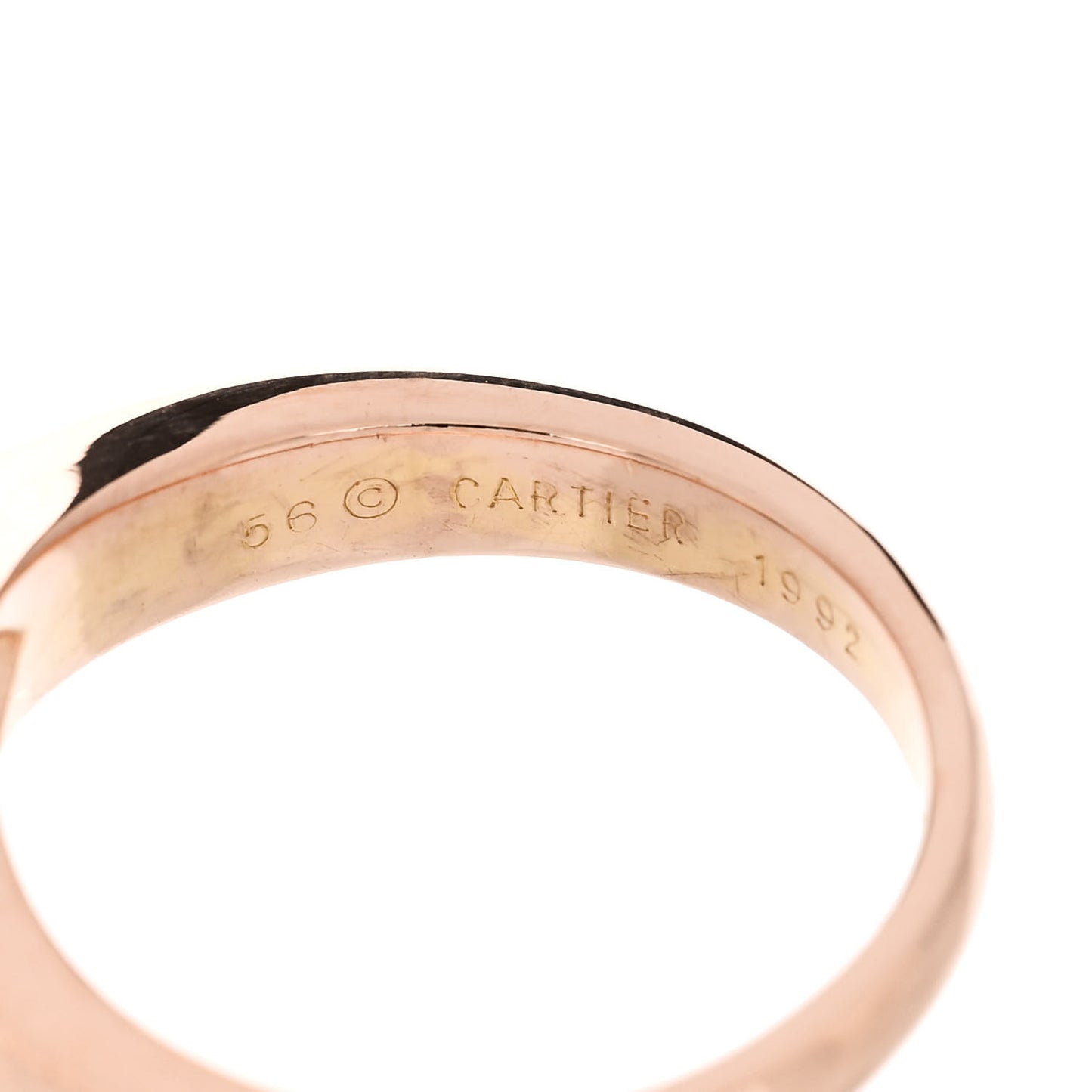 18K Pink Gold Diamond Triandos Ring 56 7.5