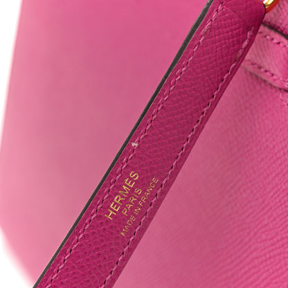 Hermes Epsom Horseshoe Kelly Sellier 25 Rose Pourpre Anemone 13 of 15