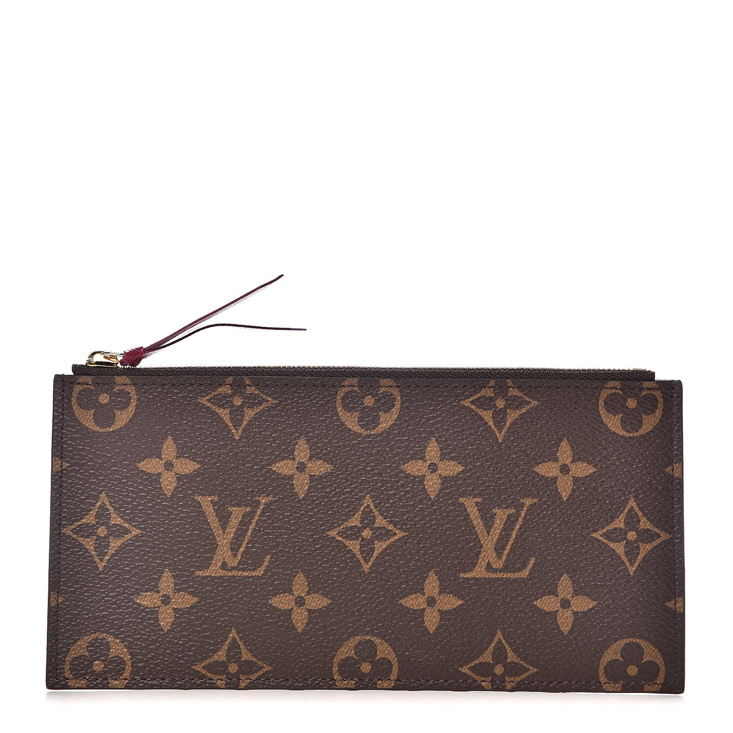Monogram Felicie Chain Wallet Zippered Insert Fuchsia