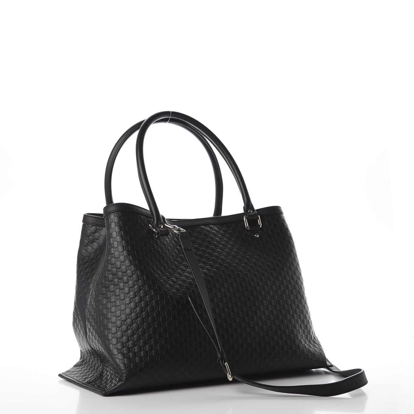 Soft Microguccissima Large Tote Black
