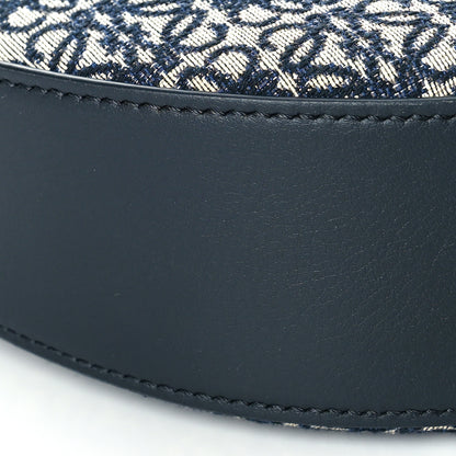 Loewe Jacquard Anagram Calfskin Small Luna Navy Black 9 of 11