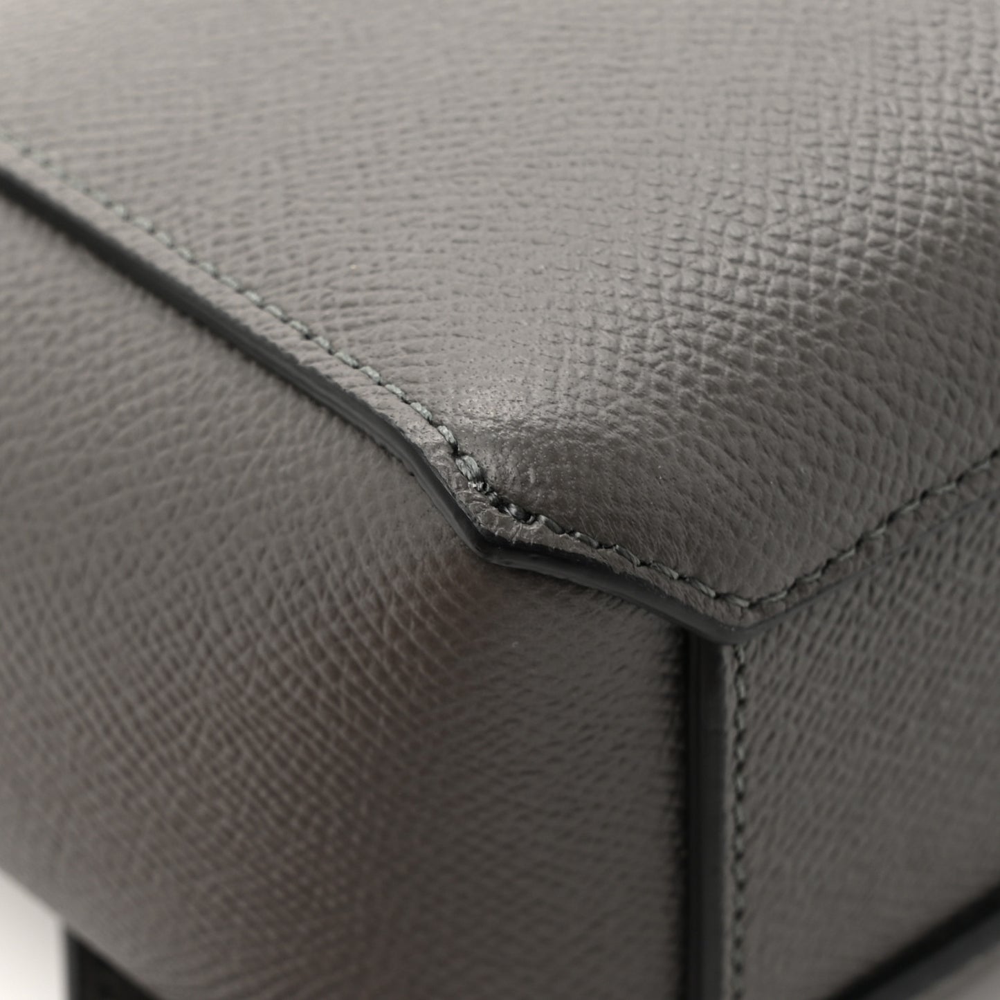 Grained Calfskin Pico Belt Bag Grey