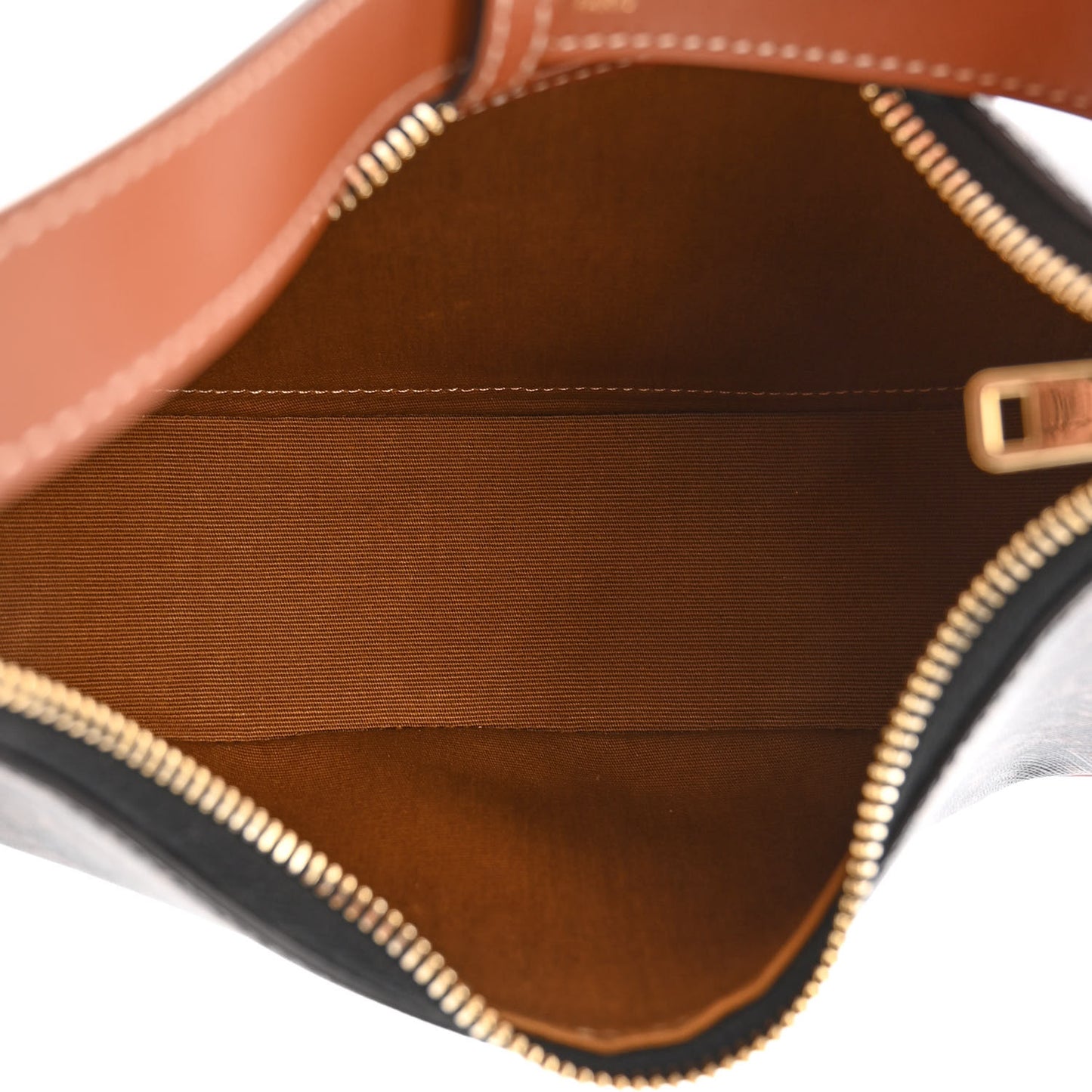 Triomphe Canvas Calfskin Ava Shoulder Bag Tan