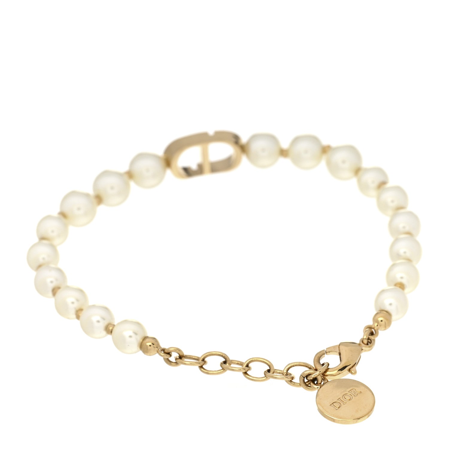 Christian Dior Pearl 30 Montaigne Bracelet Gold 3 of 4