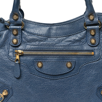Balenciaga Agneau Giant 12 Gold Hardware Town Bleu Persan 9 of 11