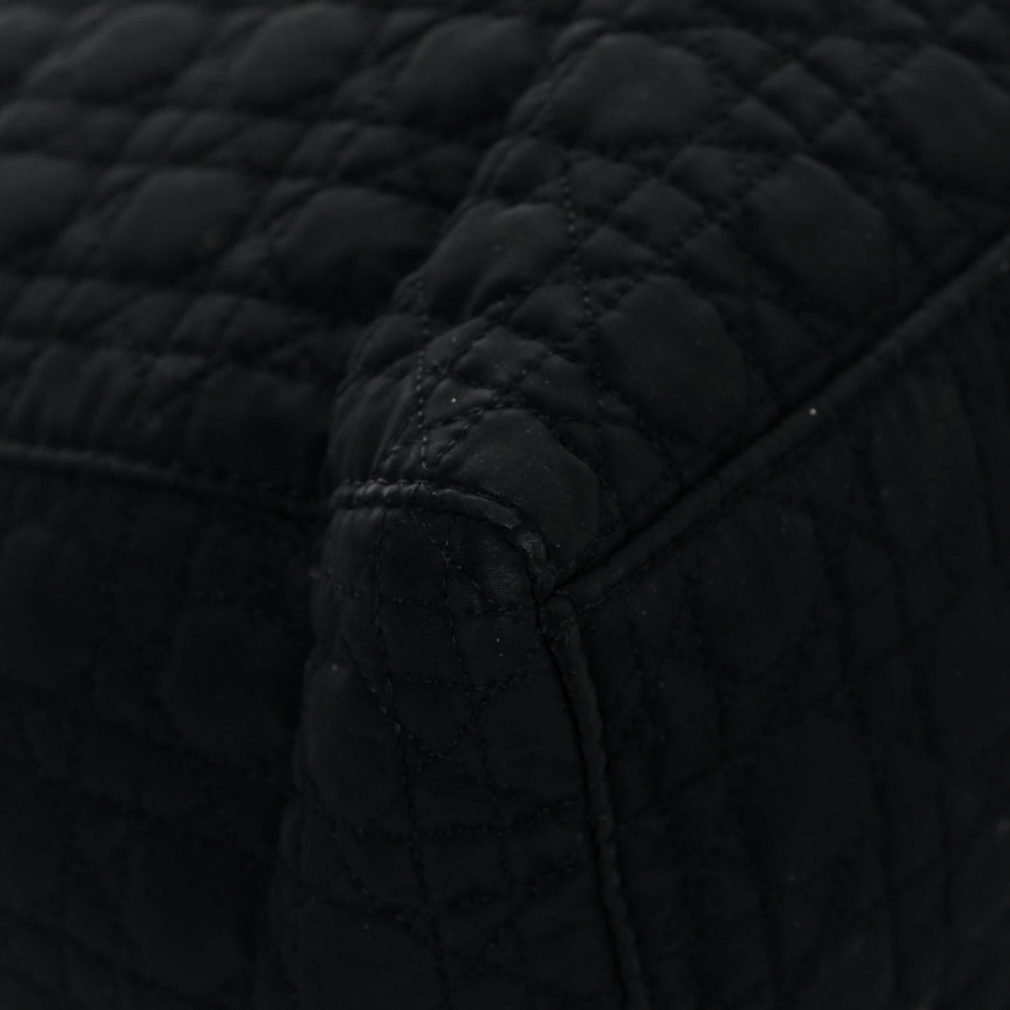 Nylon Cannage Medium Lady Dior Black