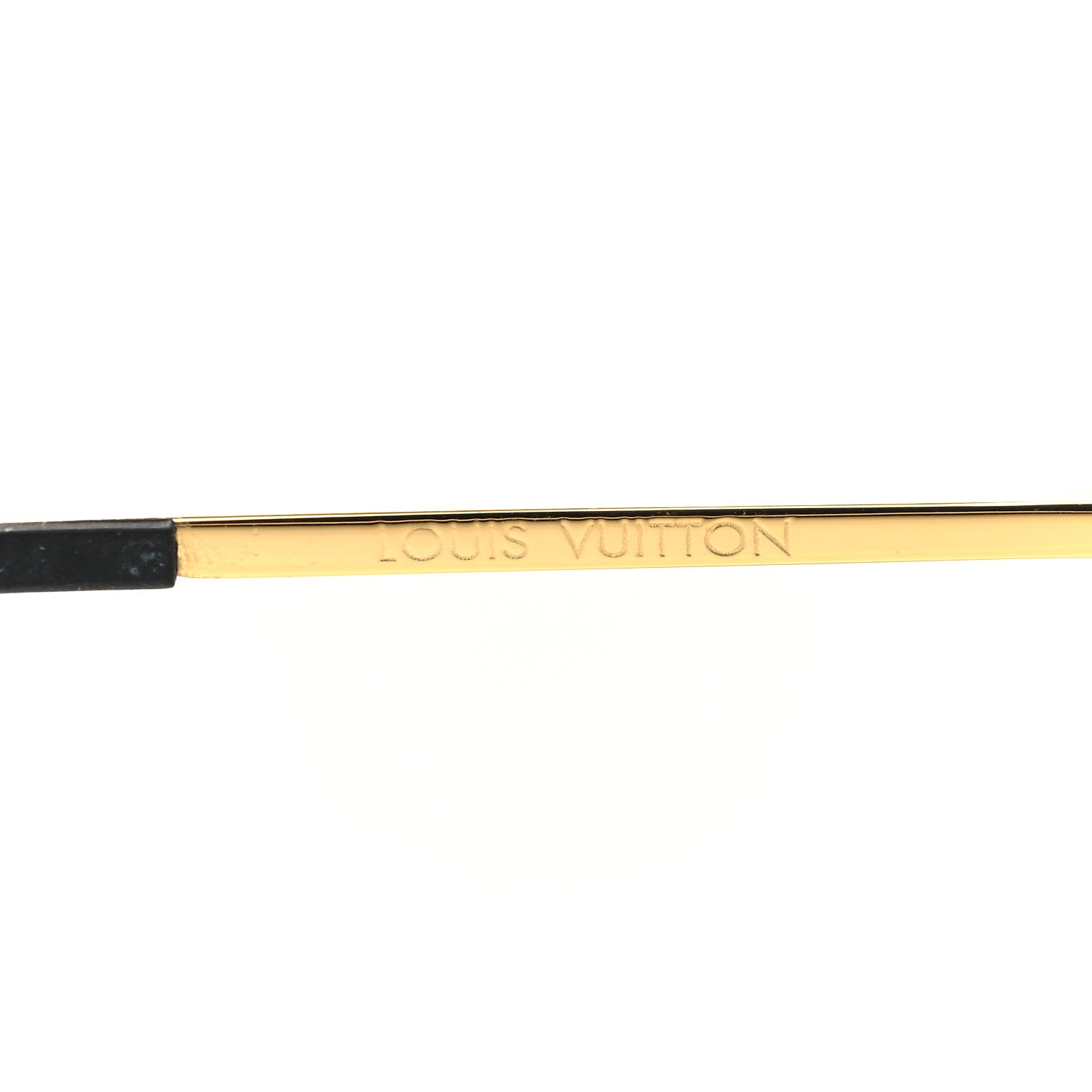 Louis Vuitton Metal Monogram Grease Sunglasses Z1172W Gold 5 of 9