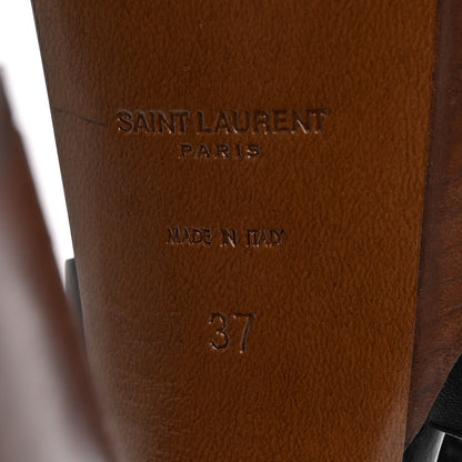 Saint Laurent Calfskin Betty 80 Tribute Sandals 37 Black 8 of 12