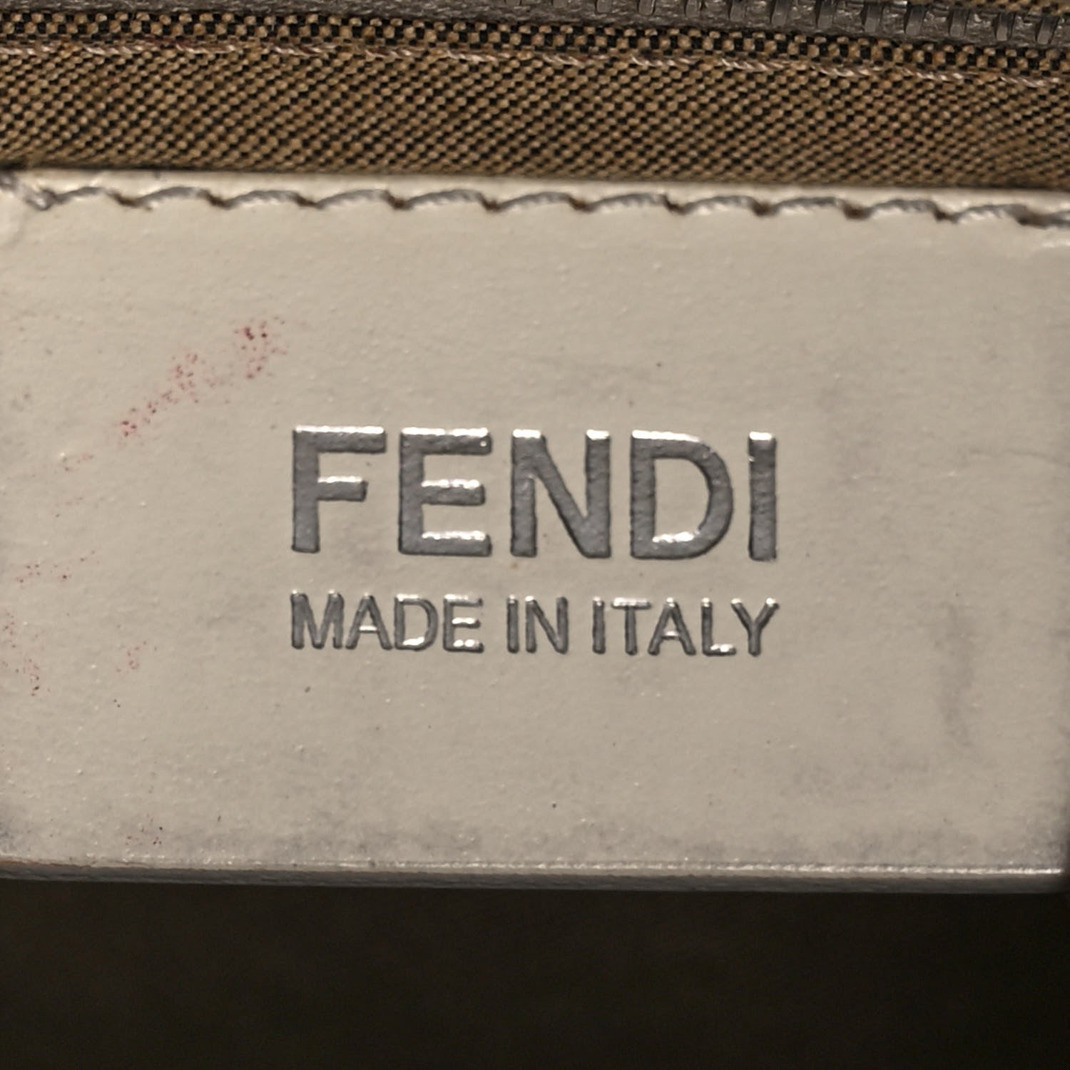 Fendi Zucchino Spalmati Forever Mama Baguette White 6 of 16