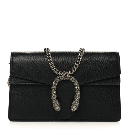 Gucci Calfskin Super Mini Dionysus Shoulder Bag Black 1 of 7