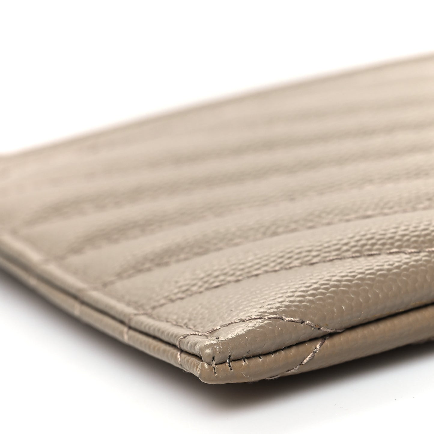 Grain De Poudre Chevron Monogram Bill Pouch Dusty Grey