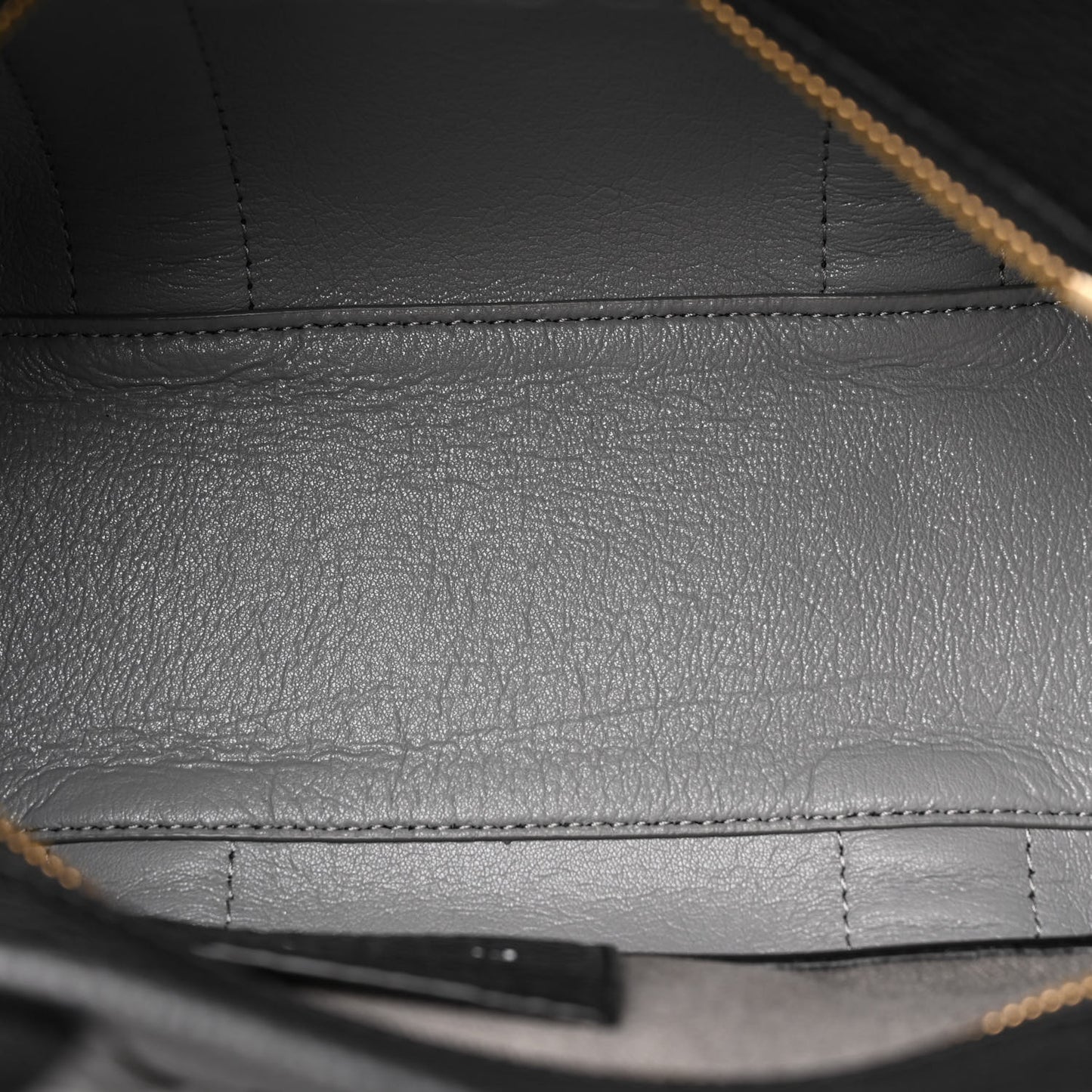 Grained Calfskin Small The Tote Bag Black