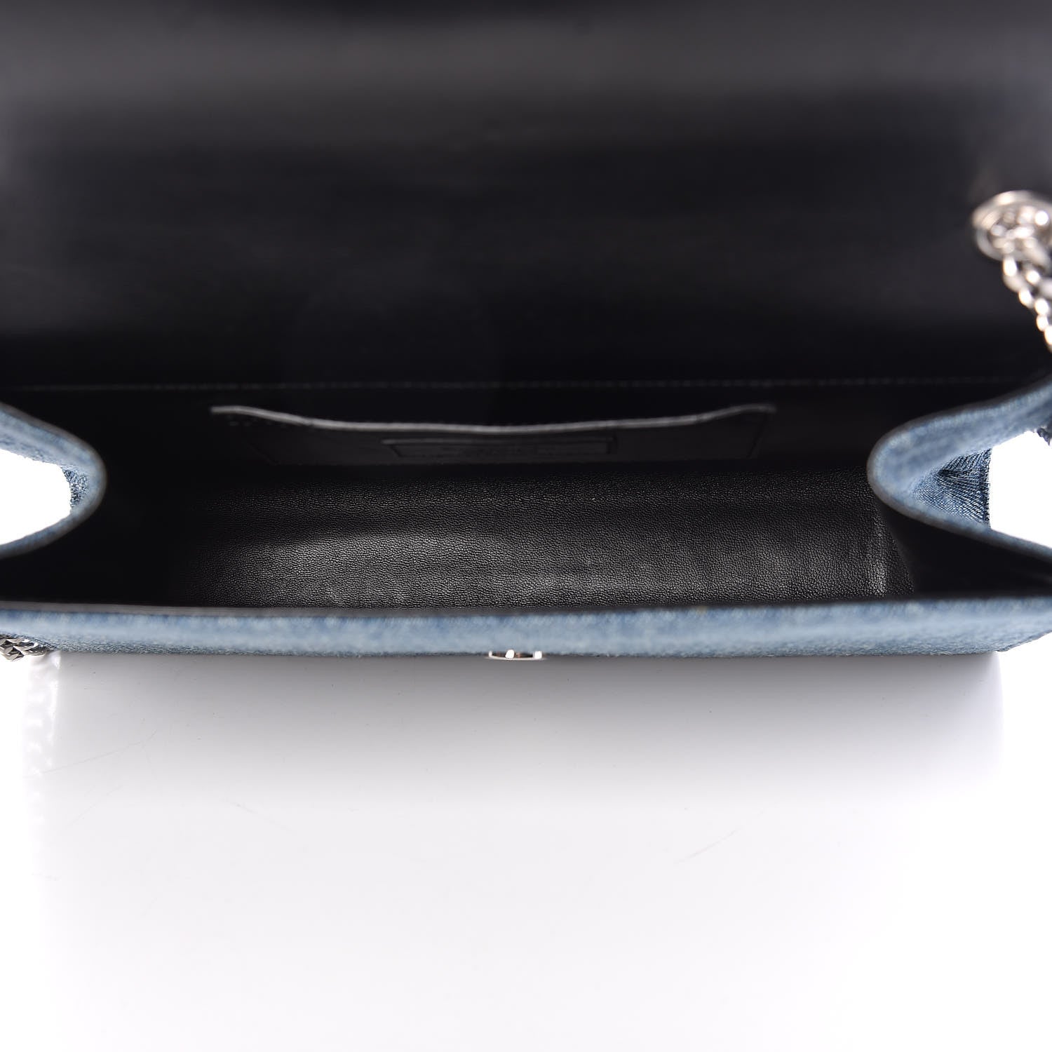 Saint Laurent Denim Medium Classic Monogram Kate Satchel Light Blue 5 of 10