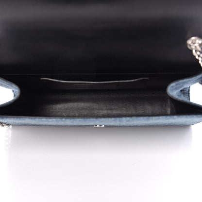 Saint Laurent Denim Medium Classic Monogram Kate Satchel Light Blue 5 of 10