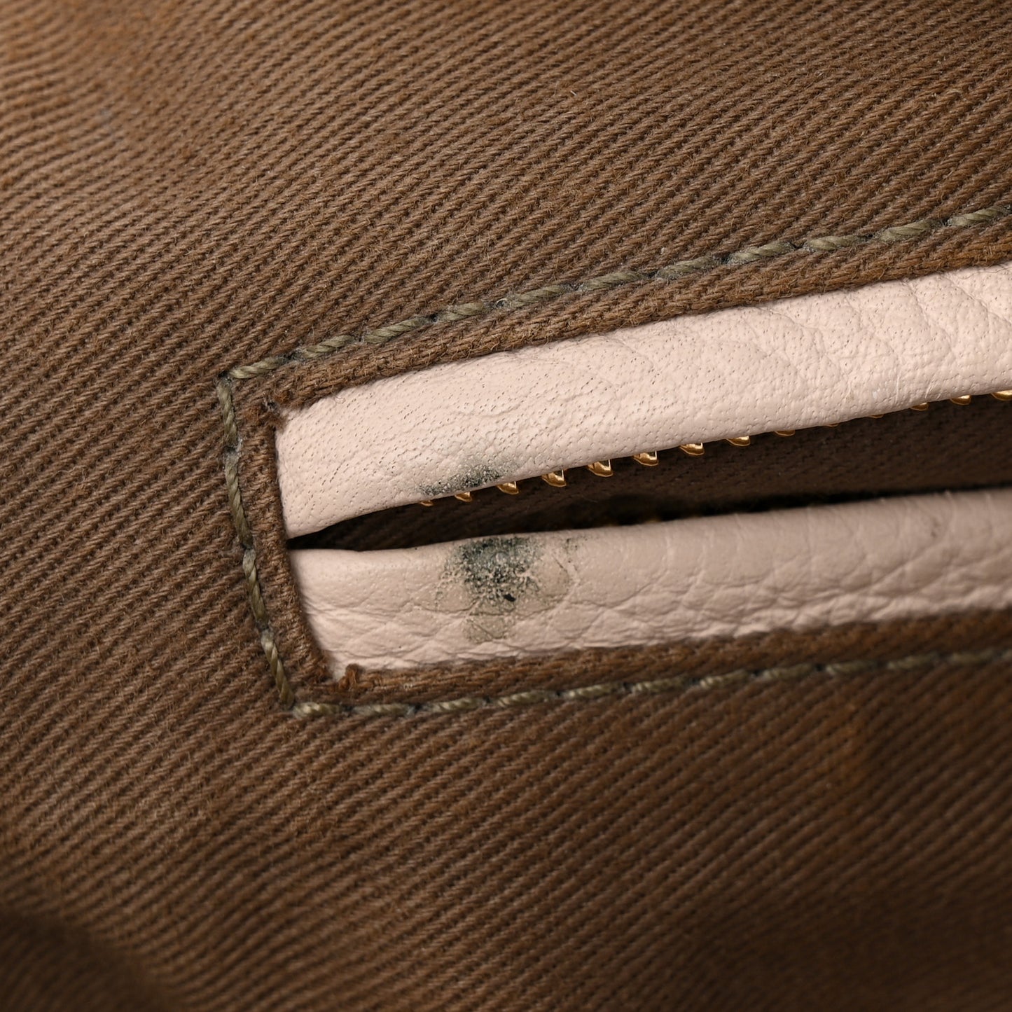 Calfskin Medium Marcie Satchel Abstract White