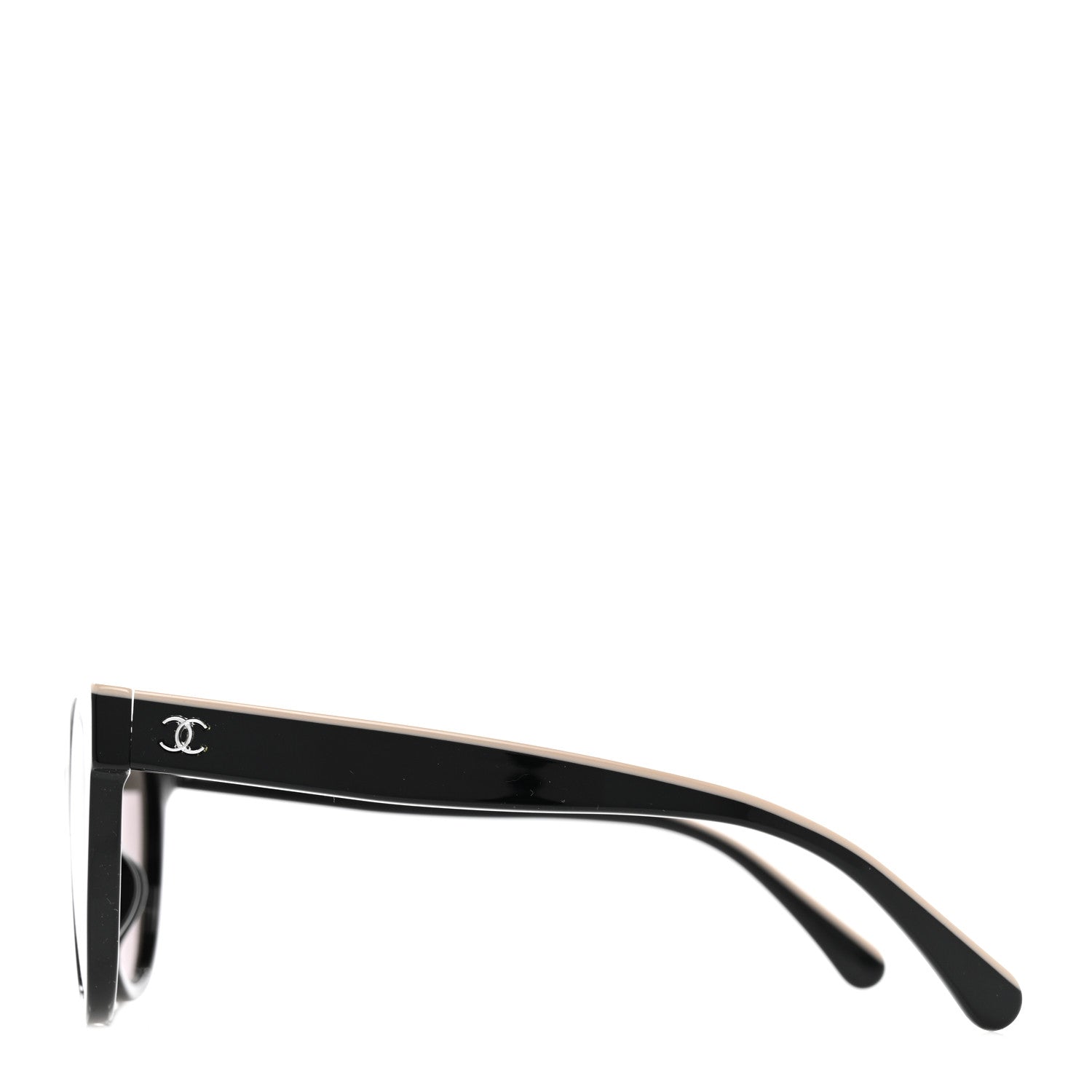 Chanel Acetate CC Butterfly Sunglasses 5414 Black Beige 3 of 8