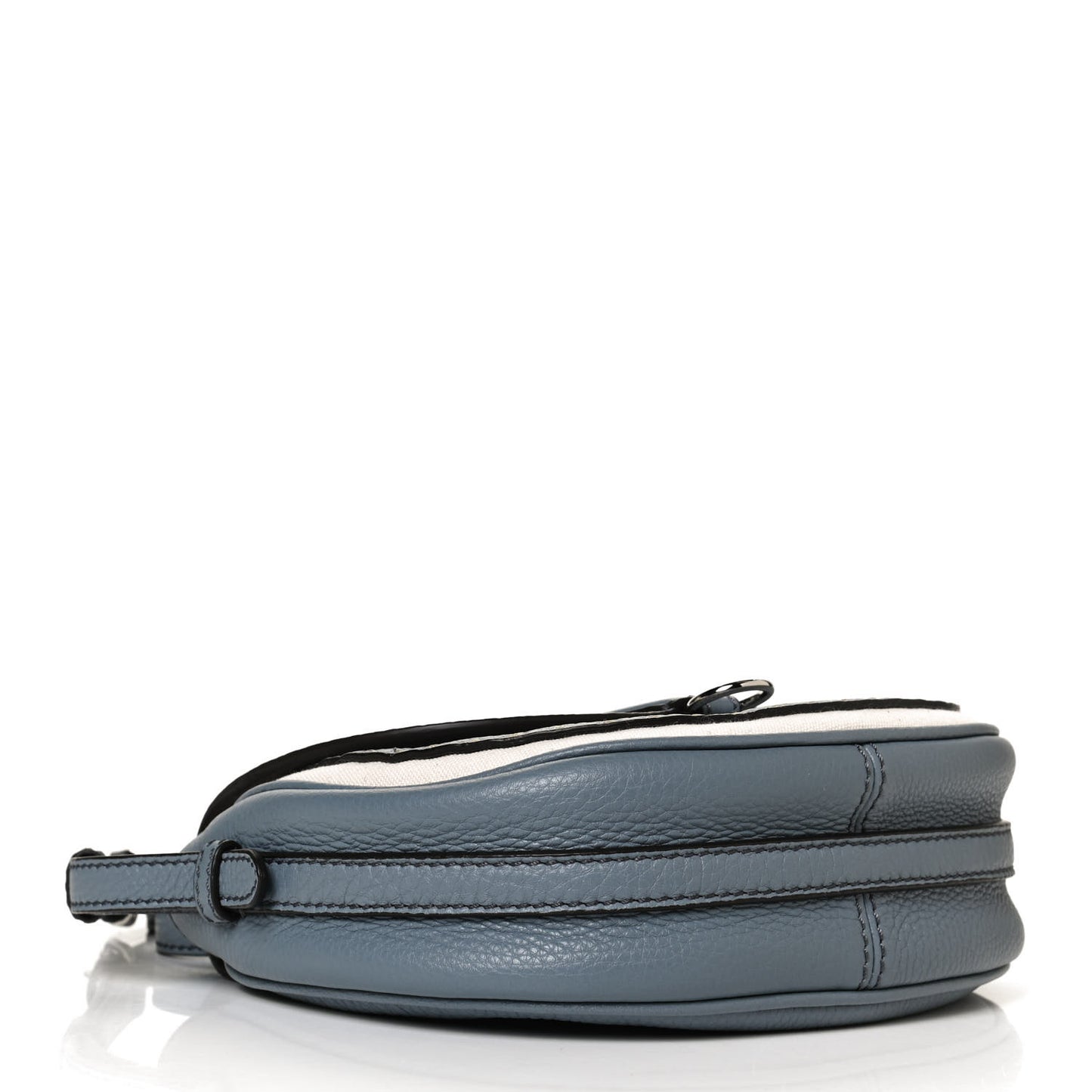 Cuoio Romano Selleria Seville Canvas Round Saddle Bag Nube Grezzo