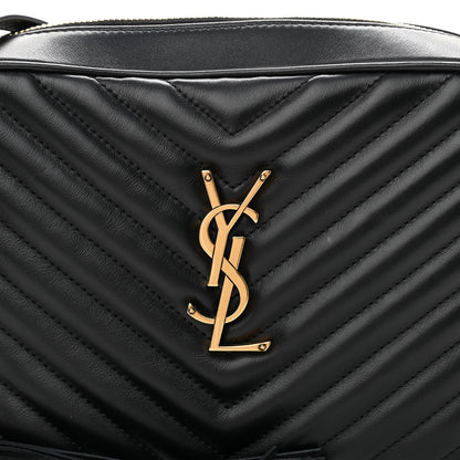 Saint Laurent Calfskin Matelasse Monogram Lou Camera Bag Black 8 of 10