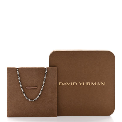 David Yurman Sterling Silver 2.7mm Small Box Chain Necklace 22" 5 of 5
