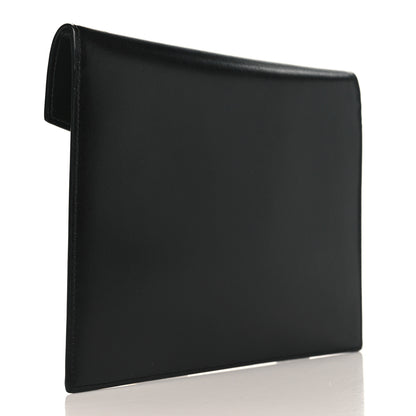 Saint Laurent Smooth Shiny Calfskin Monogram Uptown Baby Pouch Black 3 of 7