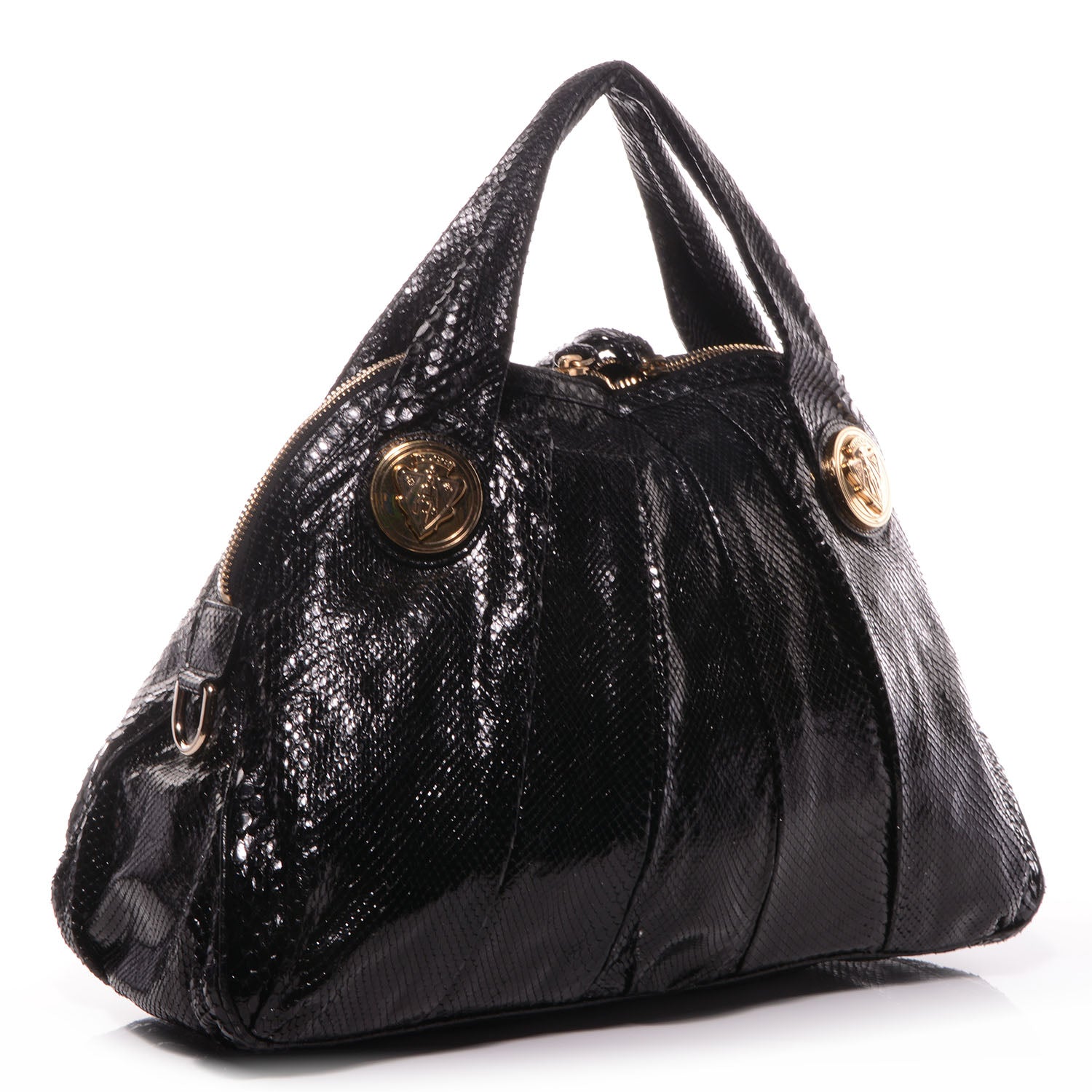 Gucci Python Medium Hysteria Tote Black 3 of 7
